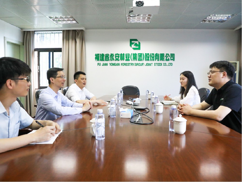 中國(guó)建設(shè)銀行三明分行行長(zhǎng)蔡海防一行到訪永安林業(yè)